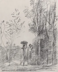 O Encontro no Grove La Rencontre au bosquet, 1871.
