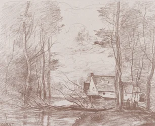 O moinho em Cuincy, perto de Douai, 1871-72.
