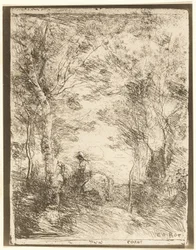 The Rider in the Woods, pequena placa