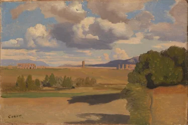 O Campagna romano, com o aqueduto claudiano, c. 1826