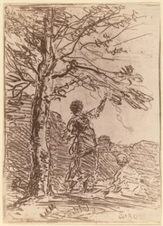 Young Woman and Death La Jeune Fille et la Mort, 1854.