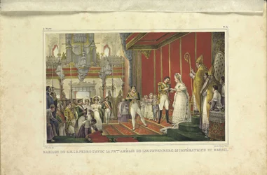 O casamento de Amélie de Leuchtenberg e o imperador Pedro I do Brasil, 1829