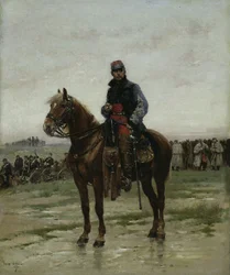 Um oficial montado, 1877