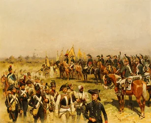 Napoleão comandando uma visão dos prisioneiros, 1883