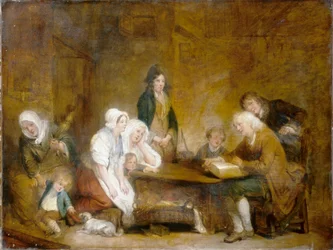 Adoração em família, c.1800 (óleo sobre tela)