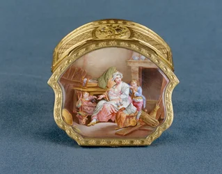 Jean-Marie TironSnuffbox: "A Scilence ou A Boa Mãe" segundo J. -B. Greuze1766-1767 ...