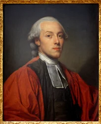 Retrato de Charles Paul Jean Baptiste de Bourgevin de Vialart de Saint Morys (1772-1817), conselheiro da Grande Câmara do Parlamento de Paris. Pintura de Jean Baptiste Greuze (1725-1805), óleo sobre madeira. Arte francesa