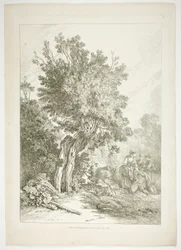 Placa cinco de 38 de Oeuvres de J. B. Huet