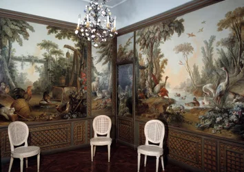 Vista da sala Demarteau decorada por Jean Baptiste Huet (1745-1811)