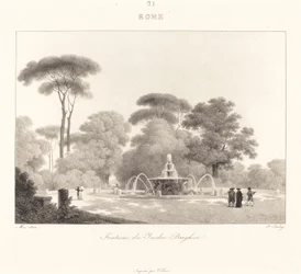 Fonte no jardim Borghese