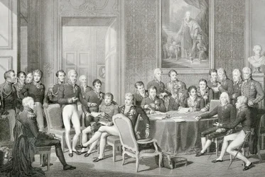 Participantes no Congresso de Viena em 1814-1815