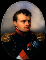 Retrato do imperador Napoleão I Bonaparte 1769-1821, início do século XIX.