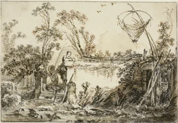 Estudo para o frontispício de Varie Vedute del Gentile, c.1755