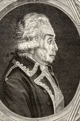 Conde Nicolas Luckner, gravado por Pannemaker-Ligny, de "História da Revolução Francesa" por Louis Blanc (1811-82)