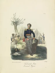 Major-General, 1820-1825
Nederlandsche Armée, Major General (título sobre o objecto)
Fatos militares do Reino dos Países Baixos. Dedicado a Sua Excelência William de Bylandt (título da série sobre o objecto)