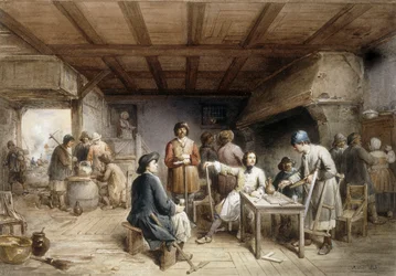 Shipwrights descansando, 1846