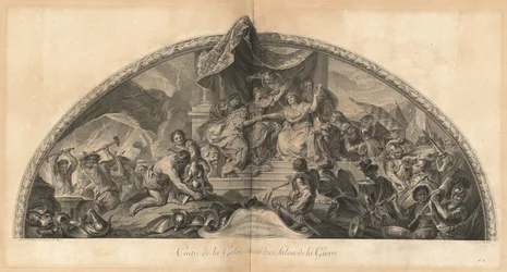 Aliança da Alemanha e Espanha com a Holanda 1672 Cabide da Galeria junto ao Salão da Guerra (Aliança da Alemanha e Espanha com a Holanda 1672, Centro da Galeria junto ao Salão da Guerra) [pl. 31]