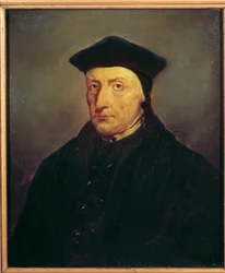 Retrato de Guillaume Bude (Budee) (Budaeus) (1467-1540), humanista francês. Jean Baptiste Mauzaisse (1784 - 1844)
