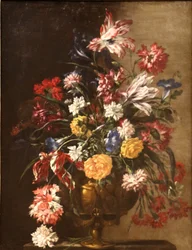 Flores num vaso.