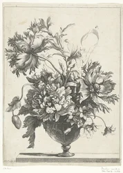 Vaso de vidro com flores
Vasos com flores (título da série)