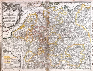 Mapa da Alemanha (1703) (Gravura