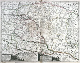 Mapa do Reino da Hungria (Gravura