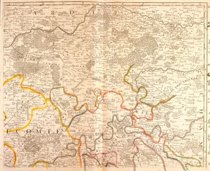 Mapa do Nordeste da Ile de France