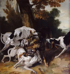 A caça ao lobo, 1725