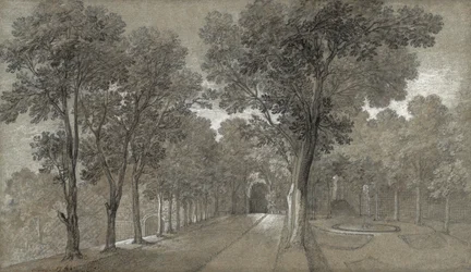 Vista do parque em Arcueil, 1744