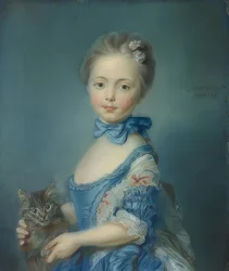 A rapariga com um gato, 1743?