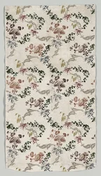 Comprimento de seda brocada, 1723-1774.