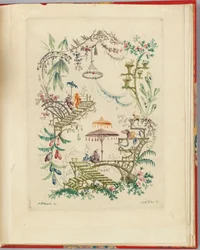 Desenho ornamental de "Nouvelle suite de cahiers chinois a l