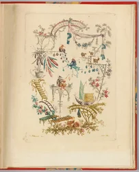 Desenho ornamental de "Nouvelle suite de cahiers chinois a l