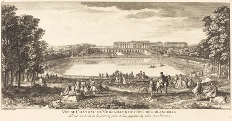 Vista do Palácio de Versalhes da Cote de l