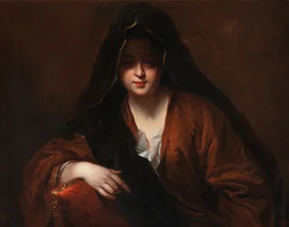 Retrato de uma Senhora, c.1651-1717 (óleo sobre tela)