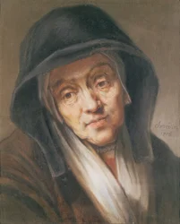 Cópia de um retrato da mãe de Rembrandt, 1776