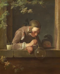 Bolhas de sabão. Por volta de 1733-34