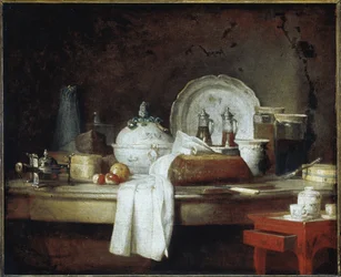 A Mensagem dos Oficiais ou Os Restos de uma Festa de Almoço (óleo sobre tela, c.1763)