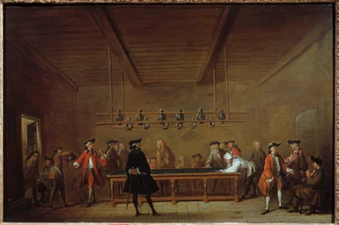 The Pool Party Painting de Jean Baptiste Simeon Chardin (1699-1779) 1725 Sun. 0,55x0,83 m Paris, Musee Carnavalet