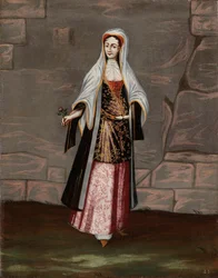 Mulher da Ilha de Mykonos