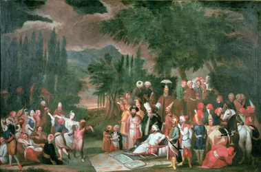 Uma partida de caça turca com o sultão Ahmed III