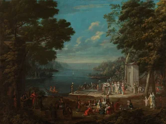 Passeio de Senhoras em Hünkâr İskelesi ao longo do Bósforo
Damesfeest em Hünkâr İskelesi aan de Bosporus