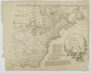 América do Norte, gravada por Richard William Seale, 1752