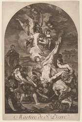 Martire de St. Pierre O Martírio de São Pedro, c. 1750s.