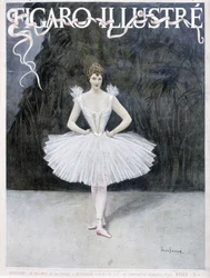 Bailarino da ópera - desenho de Jean Beraud (1849 - 1935), "Figaro Illustré".