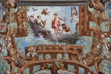 Baco e Vénus e putti