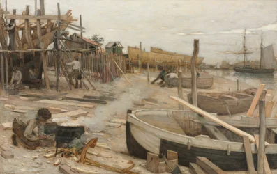 O estaleiro, c. 1875