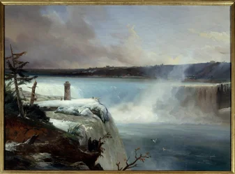Cataratas do Niágara. Pintura de Jean Charles Remond (1795-1875)