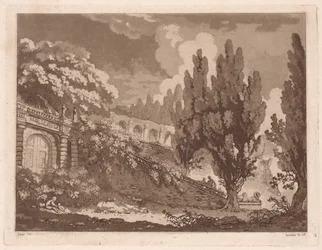 Escadas em um jardim italiano, 1766.