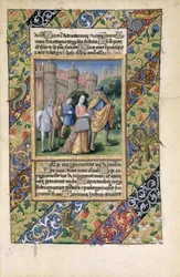 Senhora Lat. QvI126 Cena das &39;Horas de Louis d&39;Orleans&39;, 1469
